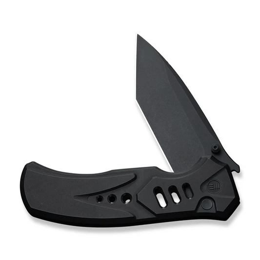 WE Knife Co., Ltd™ Zentron Button Lock WE24094-1 Black Anodized 6AL4V Titanium M390 Stainless Steel Pocket Knife