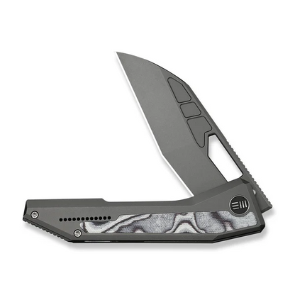 WE Knife Co., Ltd™ Inceptus Frame Lock WE25017-1 Dark Gray Anodized 6AL4V Titanium M390 Stainless Steel Pocket Knife
