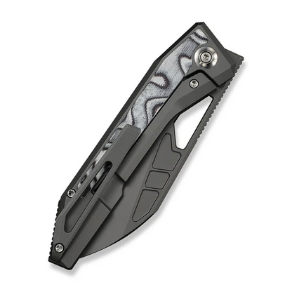 WE Knife Co., Ltd™ Inceptus Frame Lock WE25017-1 Dark Gray Anodized 6AL4V Titanium M390 Stainless Steel Pocket Knife