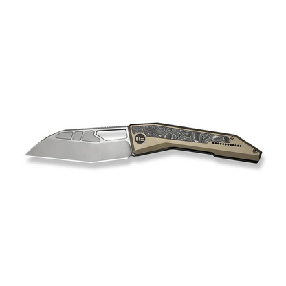 WE Knife Co., Ltd™ Inceptus Frame Lock WE25017-4 Champagne Anodized 6AL4V Titanium M390 Stainless Steel Pocket Knife