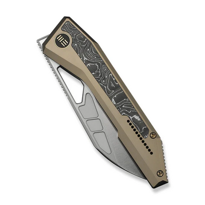 WE Knife Co., Ltd™ Inceptus Frame Lock WE25017-4 Champagne Anodized 6AL4V Titanium M390 Stainless Steel Pocket Knife