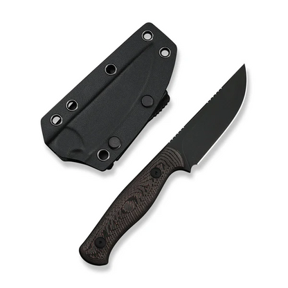 WE Knife Co., Ltd™ Notchline Fixed Blade WE25047-2 Copper Foil Carbon Fiber CPM S35VN Stainless Steel Knife