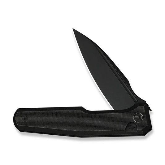 WE Knife Co., Ltd™ Dressytak Button Lock WE25059-1 Black Anodized 6AL4V Titanium M390 Stainless Steel Pocket Knife