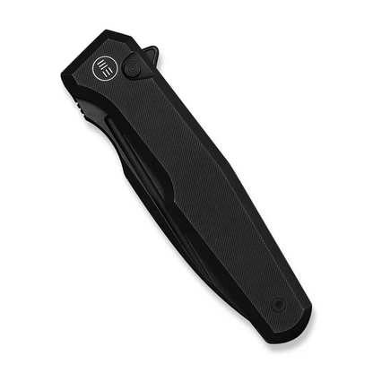 WE Knife Co., Ltd™ Dressytak Button Lock WE25059-1 Black Anodized 6AL4V Titanium M390 Stainless Steel Pocket Knife