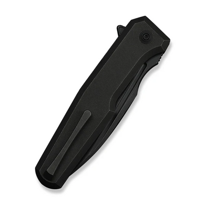 WE Knife Co., Ltd™ Dressytak Button Lock WE25059-1 Black Anodized 6AL4V Titanium M390 Stainless Steel Pocket Knife