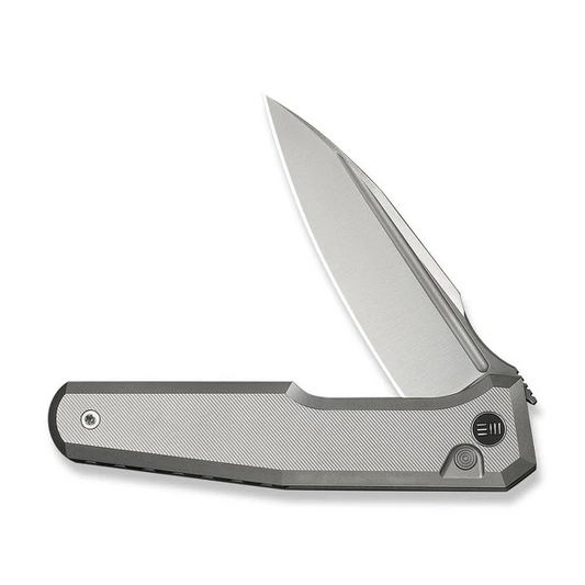 WE Knife Co., Ltd™ Dressytak Button Lock WE25059-2 Gray 6AL4V Titanium M390 Stainless Steel Pocket Knife