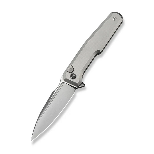 WE Knife Co., Ltd™ Dressytak Button Lock WE25059-2 Gray 6AL4V Titanium M390 Stainless Steel Pocket Knife