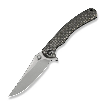 WE Knife Co., Ltd™ Dracarys Frame Lock WE25061B-1 Gray 6AL4V Titanium M390 Stainless Steel Pocket Knife
