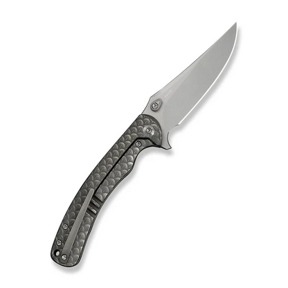 WE Knife Co., Ltd™ Dracarys Frame Lock WE25061B-1 Gray 6AL4V Titanium M390 Stainless Steel Pocket Knife