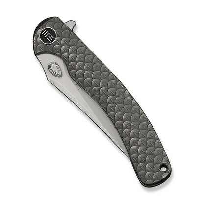 WE Knife Co., Ltd™ Dracarys Frame Lock WE25061B-1 Gray 6AL4V Titanium M390 Stainless Steel Pocket Knife