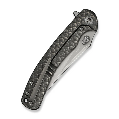 WE Knife Co., Ltd™ Dracarys Frame Lock WE25061B-1 Gray 6AL4V Titanium M390 Stainless Steel Pocket Knife