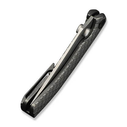 WE Knife Co., Ltd™ Dracarys Frame Lock WE25061B-1 Gray 6AL4V Titanium M390 Stainless Steel Pocket Knife