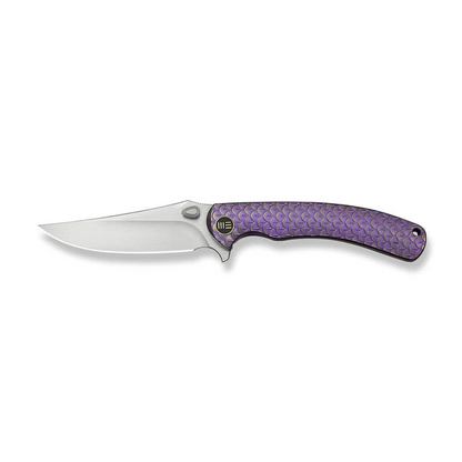 WE Knife Co., Ltd™ Dracarys Frame Lock WE25061B-2 Purple & Gold 6AL4V Titanium M390 Stainless Steel Pocket Knife