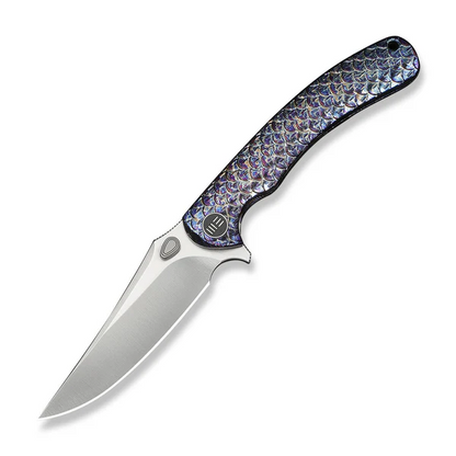 WE Knife Co., Ltd™ Dracarys Frame Lock WE25061B-3 Flamed 6AL4V Titanium M390 Stainless Steel Pocket Knife