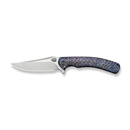 WE Knife Co., Ltd™ Dracarys Frame Lock WE25061B-3 Flamed 6AL4V Titanium M390 Stainless Steel Pocket Knife