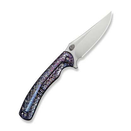 WE Knife Co., Ltd™ Dracarys Frame Lock WE25061B-3 Flamed 6AL4V Titanium M390 Stainless Steel Pocket Knife