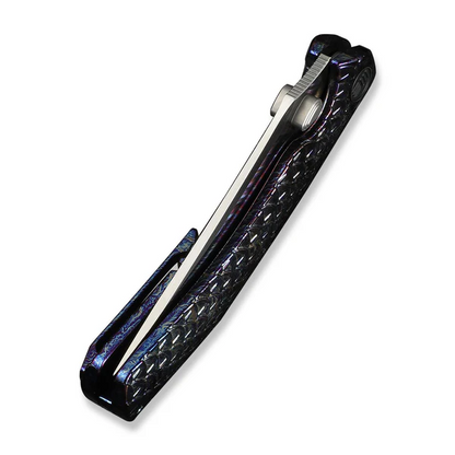 WE Knife Co., Ltd™ Dracarys Frame Lock WE25061B-3 Flamed 6AL4V Titanium M390 Stainless Steel Pocket Knife