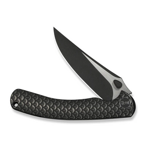 WE Knife Co., Ltd™ Dracarys Frame Lock WE25061B-5 Black 6AL4V Titanium M390 Stainless Steel Pocket Knife
