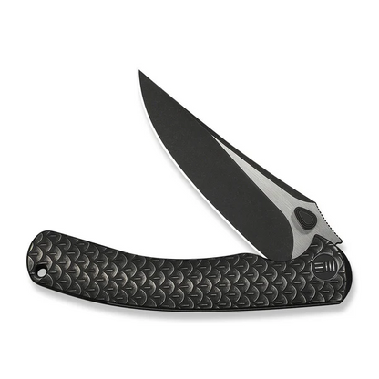WE Knife Co., Ltd™ Dracarys Frame Lock WE25061B-5 Black 6AL4V Titanium M390 Stainless Steel Pocket Knife