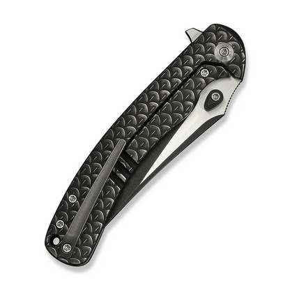 WE Knife Co., Ltd™ Dracarys Frame Lock WE25061B-5 Black 6AL4V Titanium M390 Stainless Steel Pocket Knife