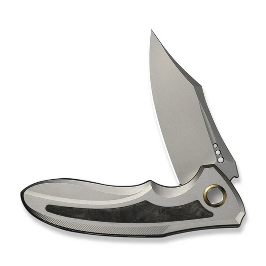 WE Knife Co., Ltd™ VARG Frame Lock WE25074-2 Gray 6AL4V Titanium CPM MagnaCut Stainless Steel Pocket Knife