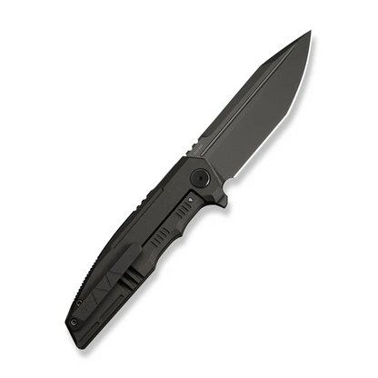 WE Knife Co., Ltd™ Breach Frame Lock WE25077-1 Charcoal Gray Anodized 6AL4V Titanium M390 Stainless Steel Pocket Knife