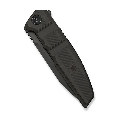 WE Knife Co., Ltd™ Breach Frame Lock WE25077-1 Charcoal Gray Anodized 6AL4V Titanium M390 Stainless Steel Pocket Knife