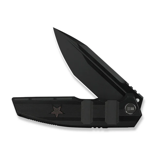 WE Knife Co., Ltd™ Breach Frame Lock WE25077-2 Black Anodized 6AL4V Titanium M390 Stainless Steel Pocket Knife