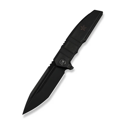 WE Knife Co., Ltd™ Breach Frame Lock WE25077-2 Black Anodized 6AL4V Titanium M390 Stainless Steel Pocket Knife