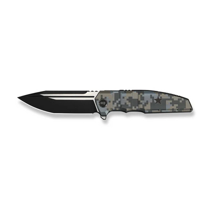 WE Knife Co., Ltd™ Breach Frame Lock WE25077-3 Pixel Camo 6AL4V Titanium M390 Stainless Steel Pocket Knife