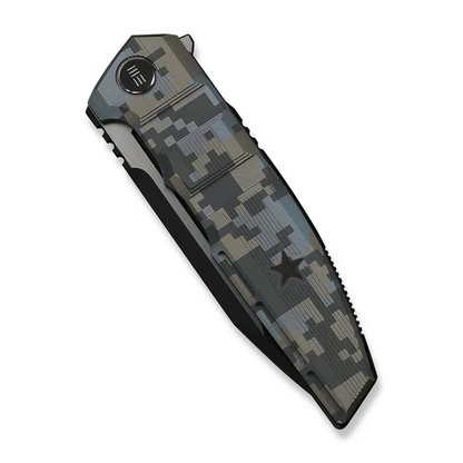 WE Knife Co., Ltd™ Breach Frame Lock WE25077-3 Pixel Camo 6AL4V Titanium M390 Stainless Steel Pocket Knife