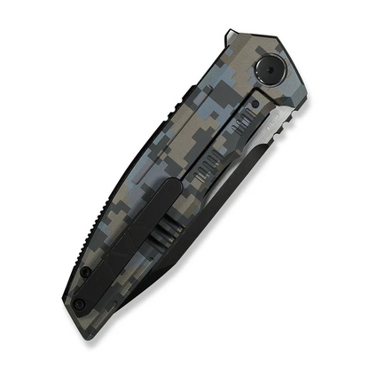 WE Knife Co., Ltd™ Breach Frame Lock WE25077-3 Pixel Camo 6AL4V Titanium M390 Stainless Steel Pocket Knife