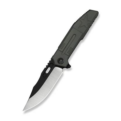 WE Knife Co., Ltd™ Barracks Frame Lock WE25078-1 Dark Olive Anodized 6AL4V Titanium M390 Stainless Steel Pocket Knife