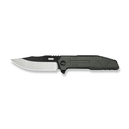 WE Knife Co., Ltd™ Barracks Frame Lock WE25078-1 Dark Olive Anodized 6AL4V Titanium M390 Stainless Steel Pocket Knife