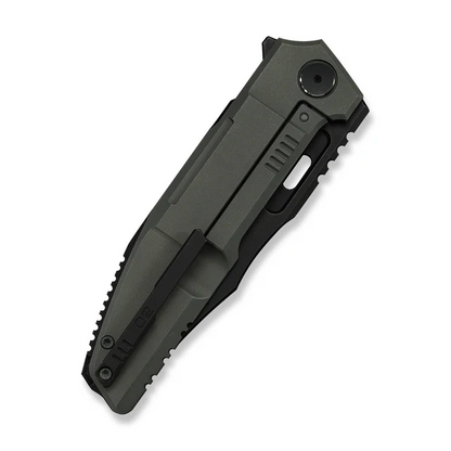 WE Knife Co., Ltd™ Barracks Frame Lock WE25078-1 Dark Olive Anodized 6AL4V Titanium M390 Stainless Steel Pocket Knife