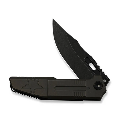 WE Knife Co., Ltd™ Barracks Frame Lock WE25078-2 Bronze Anodized 6AL4V Titanium M390 Stainless Steel Pocket Knife
