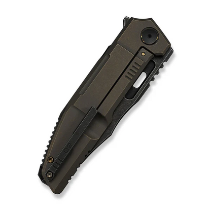 WE Knife Co., Ltd™ Barracks Frame Lock WE25078-2 Bronze Anodized 6AL4V Titanium M390 Stainless Steel Pocket Knife