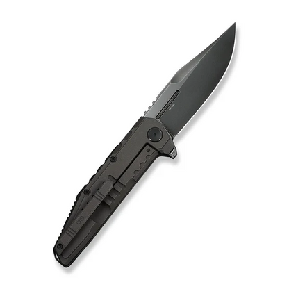 WE Knife Co., Ltd™ Temper Frame Lock WE25079-2 Charcoal Gray 6AL4V Titanium M390 Stainless Steel Pocket Knife