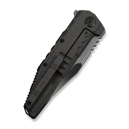WE Knife Co., Ltd™ Temper Frame Lock WE25079-2 Charcoal Gray 6AL4V Titanium M390 Stainless Steel Pocket Knife