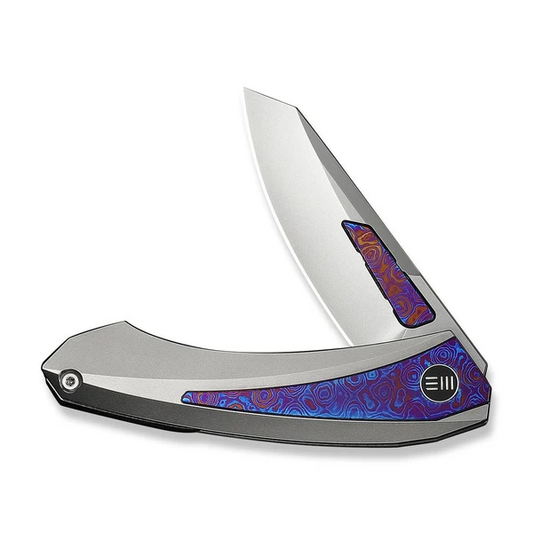 WE Knife Co., Ltd™ Suisei Liner Lock WE25086-4 Bead-Blast 6AL4V Titanium and Timascus M390 Stainless Steel Pocket Knife