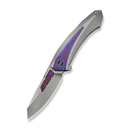 WE Knife Co., Ltd™ Suisei Liner Lock WE25086-4 Bead-Blast 6AL4V Titanium and Timascus M390 Stainless Steel Pocket Knife