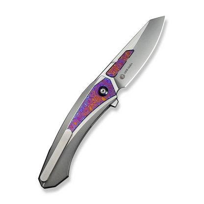 WE Knife Co., Ltd™ Suisei Liner Lock WE25086-4 Bead-Blast 6AL4V Titanium and Timascus M390 Stainless Steel Pocket Knife