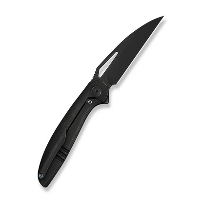 WE Knife Co., Ltd™ Tiercel Frame Lock WE26021-1 Black Stonewash 6AL4V Titanium CPM MagnaCut Stainless Steel Pocket Knife