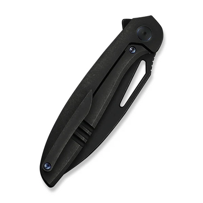 WE Knife Co., Ltd™ Tiercel Frame Lock WE26021-1 Black Stonewash 6AL4V Titanium CPM MagnaCut Stainless Steel Pocket Knife