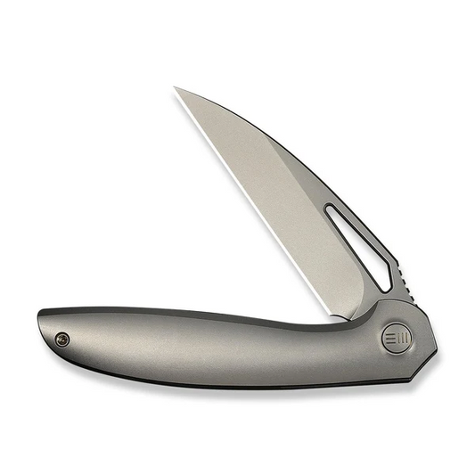 WE Knife Co., Ltd™ Tiercel Frame Lock WE26021-2 Gray 6AL4V Titanium CPM MagnaCut Stainless Steel Pocket Knife