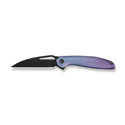 WE Knife Co., Ltd™ Tiercel Frame Lock WE26021-3 Blue & Purple Anodized 6AL4V Titanium CPM MagnaCut Stainless Steel Pocket Knife