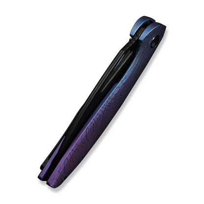 WE Knife Co., Ltd™ Tiercel Frame Lock WE26021-3 Blue & Purple Anodized 6AL4V Titanium CPM MagnaCut Stainless Steel Pocket Knife