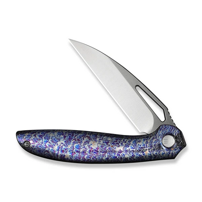 WE Knife Co., Ltd™ Tiercel Frame Lock WE26021-4 Flamed 6AL4V Titanium CPM MagnaCut Stainless Steel Pocket Knife