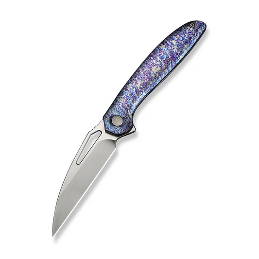 WE Knife Co., Ltd™ Tiercel Frame Lock WE26021-4 Flamed 6AL4V Titanium CPM MagnaCut Stainless Steel Pocket Knife