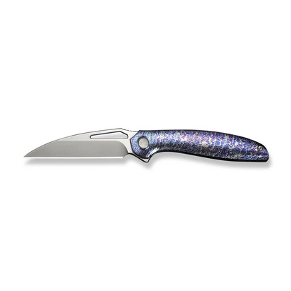 WE Knife Co., Ltd™ Tiercel Frame Lock WE26021-4 Flamed 6AL4V Titanium CPM MagnaCut Stainless Steel Pocket Knife